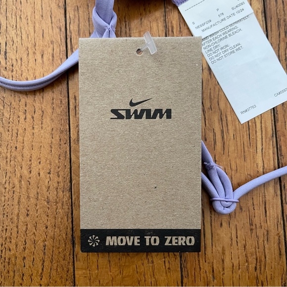 NWT Nike string bikini top lilac size S - Picture 6 of 7